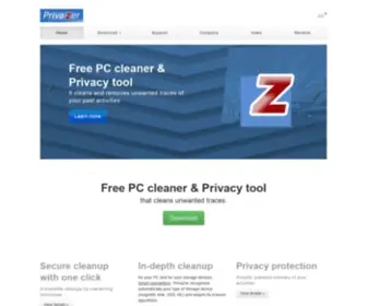 Privazer.com(Free PC cleaner & Privacy tool) Screenshot