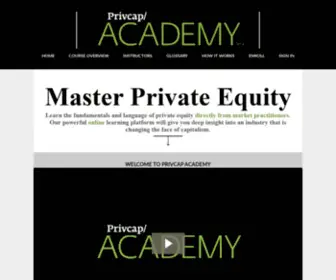 PrivCapacademy.com(Privcap Academy) Screenshot
