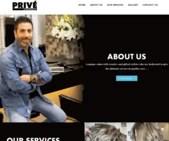 Prive-Hairdressing.com(Prive Hairdressing) Screenshot