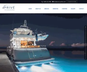 Prive-Yachts.com(Privé Fine Ocean Charters) Screenshot