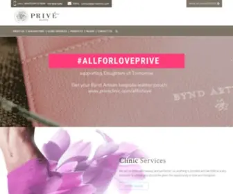 Priveclinic.com(Privé Clinic) Screenshot