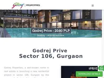 Privegodrej.com(Godrej Prive) Screenshot