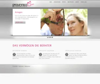 Privento.com(Privento financial services) Screenshot