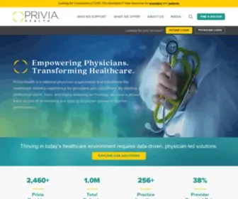 Priviahealth.com(Empowering Physicians) Screenshot