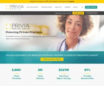 Priviamedicalgroup.com(Privia Medical Group) Screenshot