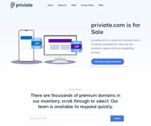 Priviate.com(We are willing to speak with you regarding pricing) Screenshot