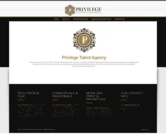 Privilegetalentagency.com(Privilege Talent Agency) Screenshot