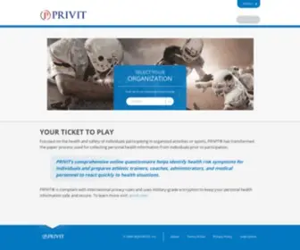 Privitprofile.ca(Select Your Organization) Screenshot