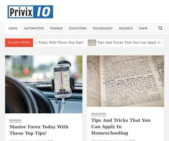 Privix.io(The Most Popular News Blogs on the internet today have countless numbers of pages and receive millions of visits per month from people around the world) Screenshot