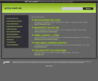 Privy-Mail.de(Free disposable and temporary email addresses) Screenshot