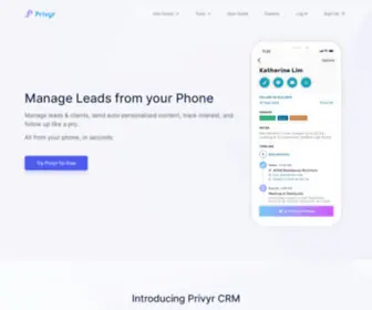 Privyr.com(Convert more leads into clients) Screenshot