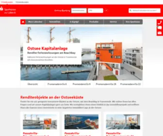 Priwall-Promenadenvillen.de(Ferienimmobilien in 1A Lagen kaufen) Screenshot