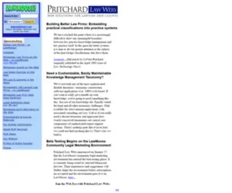 Priweb.com(Pritchard Law Webs) Screenshot