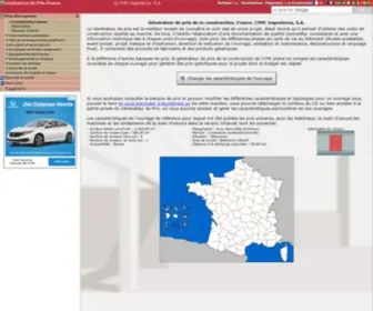 Prix-Construction.info(Prix Construction info) Screenshot