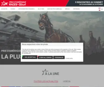 PrixDameriqueraces.com(PRIX D'AMERIQUE RACES ZETURF) Screenshot