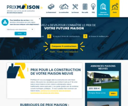 Prixmaison.fr(Calcul prix maison neuve) Screenshot
