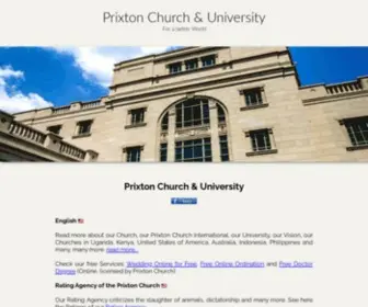 Prixton.org(Prixton Church & University) Screenshot