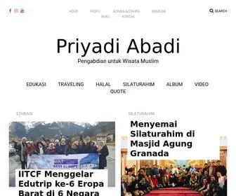 Priyadiabadi.com(Pengabdian untuk Wisata Muslim) Screenshot