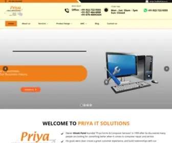 Priyaitsolutions.com(Priya Forms & Computer Services) Screenshot