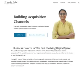 Priyankadalal.com(Business Growth Marketeer) Screenshot