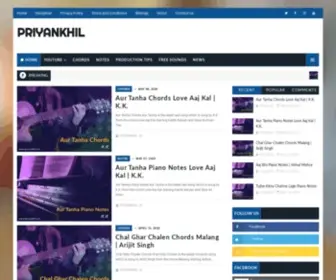 Priyankhil.com(Guitar chords) Screenshot