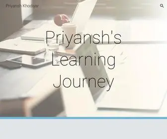 Priyanshkhodiyar.com(Priyansh Khodiyar) Screenshot