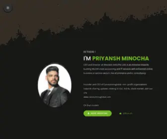 Priyanshminocha.in(Priyansh Minocha) Screenshot