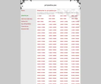 Priyasha.pw(List of domains) Screenshot