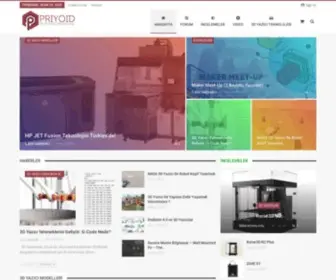 Priyoid.com(Türkiye'nin En Büyük 3D Yazıcı Platformu) Screenshot