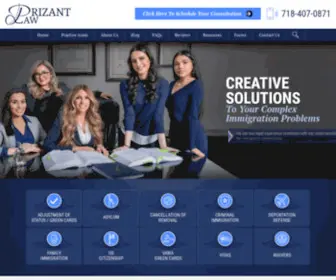 Prizant-Law.com(New York Immigration Attorney) Screenshot