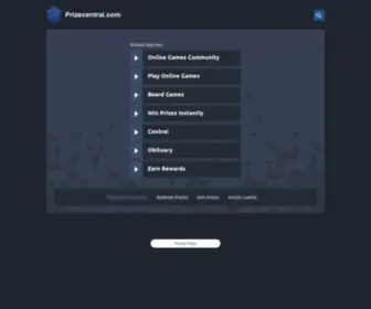 Prizecentral.com Screenshot