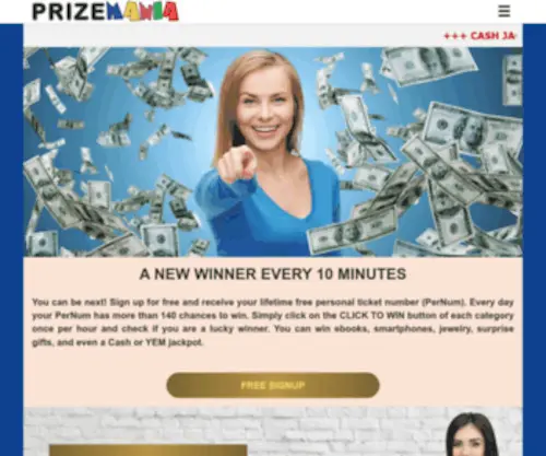 Prizemania.net Screenshot