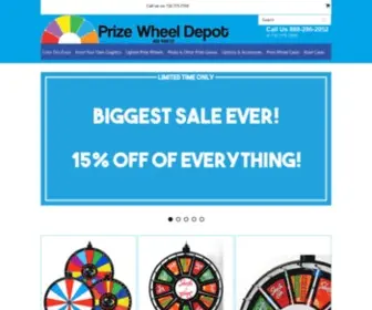 Prizewheeldepot.com(Game Wheels) Screenshot