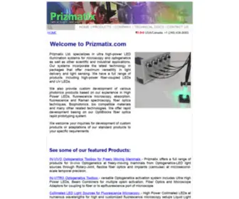 Prizmatix.com(Products) Screenshot