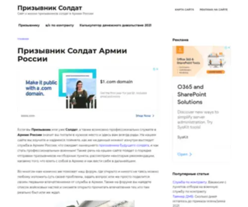 Prizyvnik-Soldat.ru(Срок) Screenshot