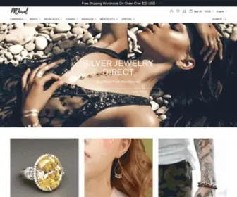 Prjewel.com(Wholesale Sterling Silver Jewelry Store for Women's and Men's) Screenshot