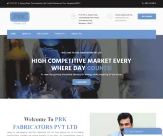 PRkfabricators.com(Sheet Metal Fabrication in Bangalore) Screenshot