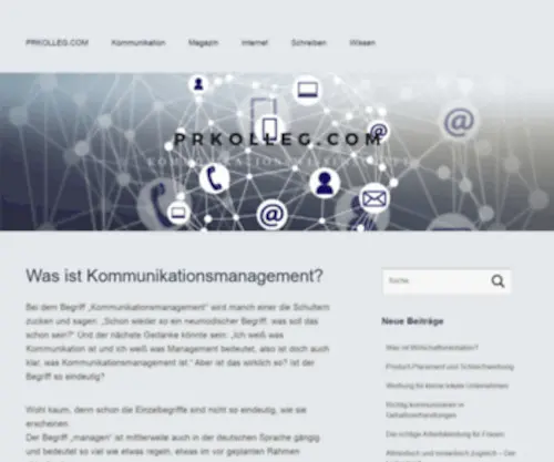 Prkolleg.com(Kommunikationswissenschaft) Screenshot