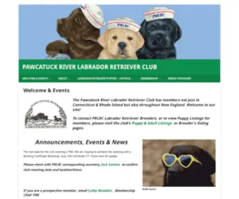 PRLRC.org(Pawcatuck River Labrador Retriever Club) Screenshot