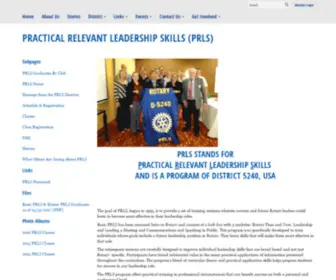 PRLS.org(Rotary District 5240) Screenshot