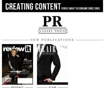 Prluxurymedia.com(PR Luxury Media) Screenshot