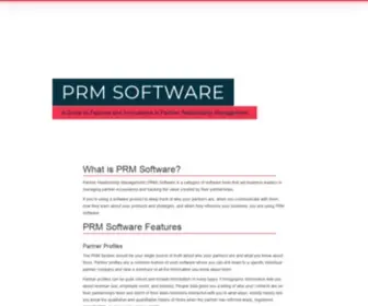PRM-Software.com(PRM Software) Screenshot