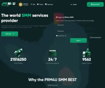 PRM4U.com(Smm) Screenshot