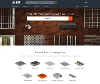 Prmetals.com(Bar Grating) Screenshot