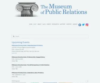 Prmuseum.org(The Museum of Public Relations) Screenshot