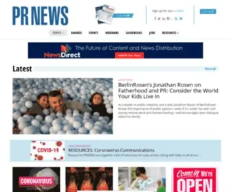 Prnewsonline.com(The Portal for Modern Communicators) Screenshot