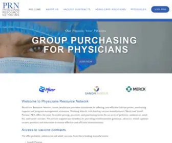 PRNgpo.com(Physicians Resource Network) Screenshot