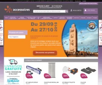 Pro-Accessoires.fr(Accessoires & équipements pour camping car et caravane) Screenshot