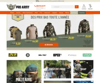 Pro-Army.fr(Pro Army) Screenshot