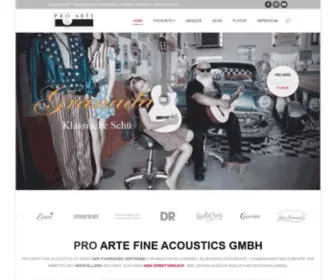 Pro-Arte-Acoustics.de(Konzertgitarren) Screenshot